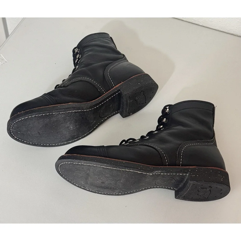Red Wing 8114 Iron Ranger Black Leather 6